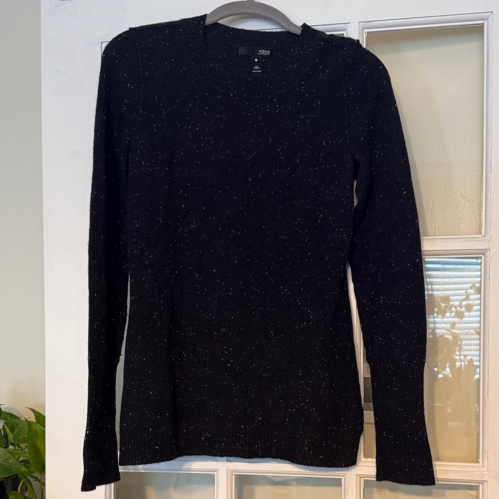 Elegant Black Crew Neck Sweater